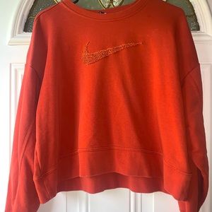 Nike Long Sleeve Sweater Crop Top